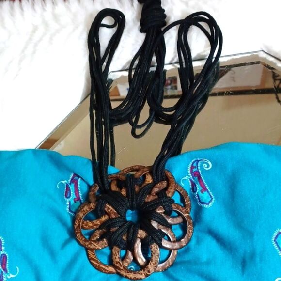 Ester Women's Maxi Blue Floral Sun Dress L Strapless L - Picture 2 of 9